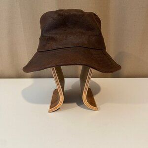 Galgo Brown Suede Bucket Hat Size 55 Chapéus e Bonés‎ Vintage Style